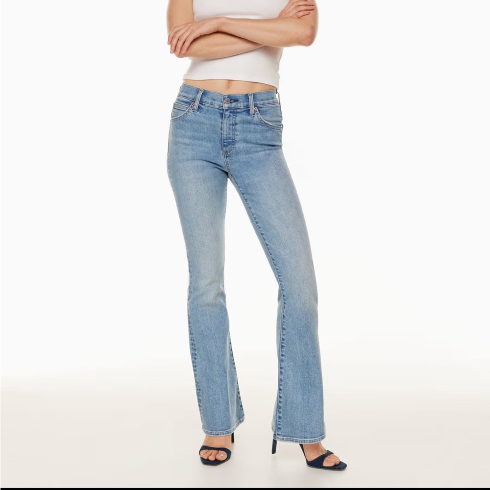 Aritzia denim forum Bettie flare jeans